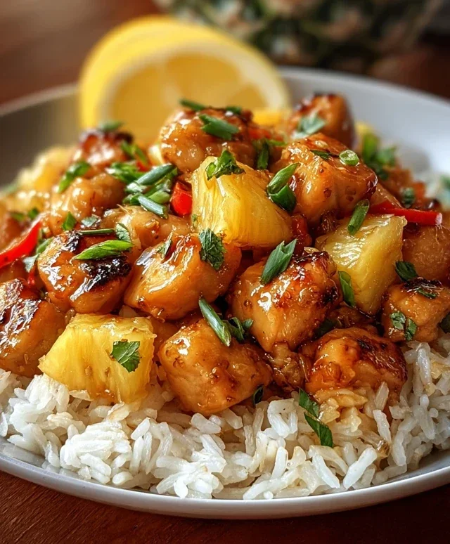 Pineapple Chicken and Rice