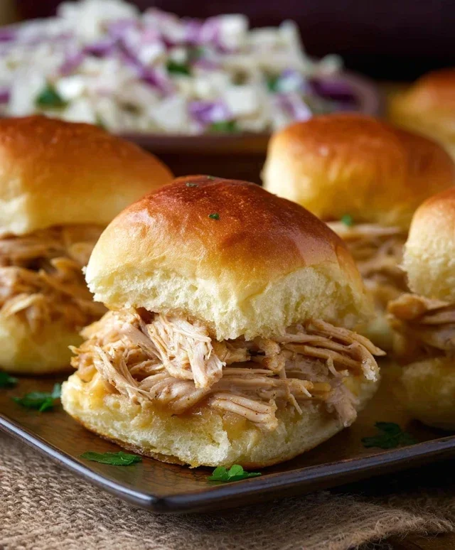 Crock Pot Mississippi Chicken Sliders
