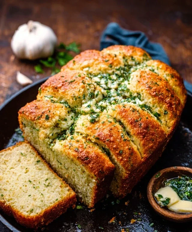 Garlic Butter Keto Bread