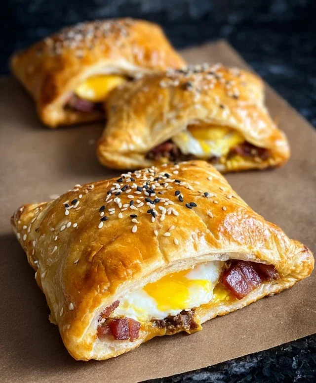 Breakfast Pockets Beef Beef Bacon Egg