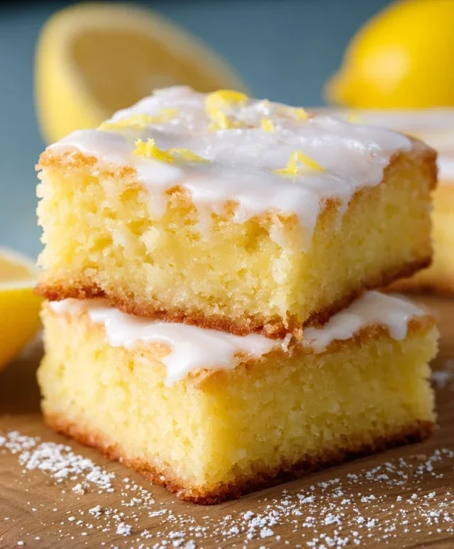 Easy Lemon Brownies Recipe