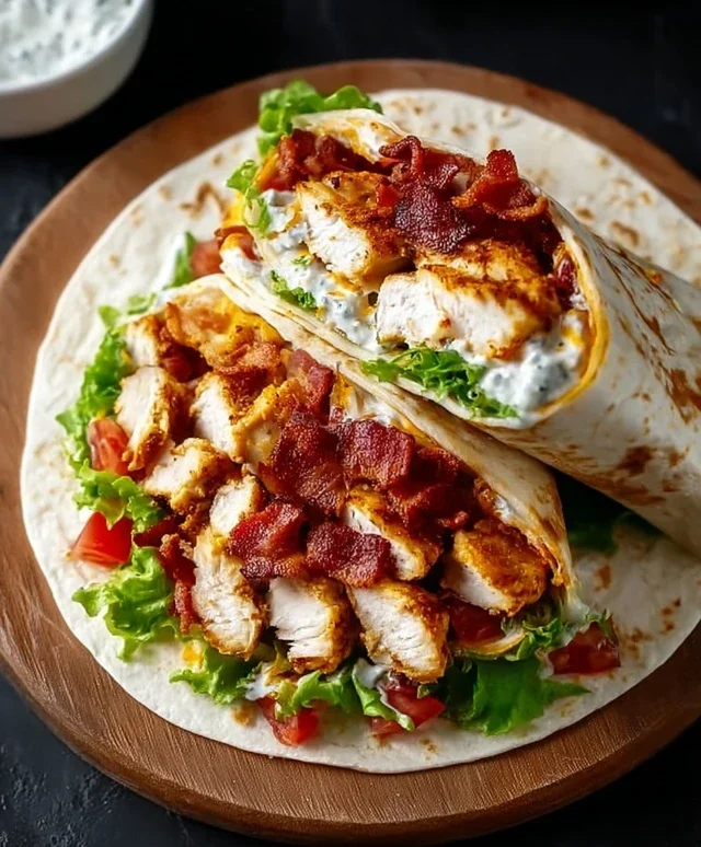 Crispy Chicken Beef Beef Bacon Ranch Wrap