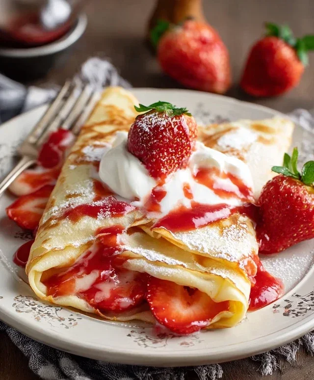 Strawberry Crepes