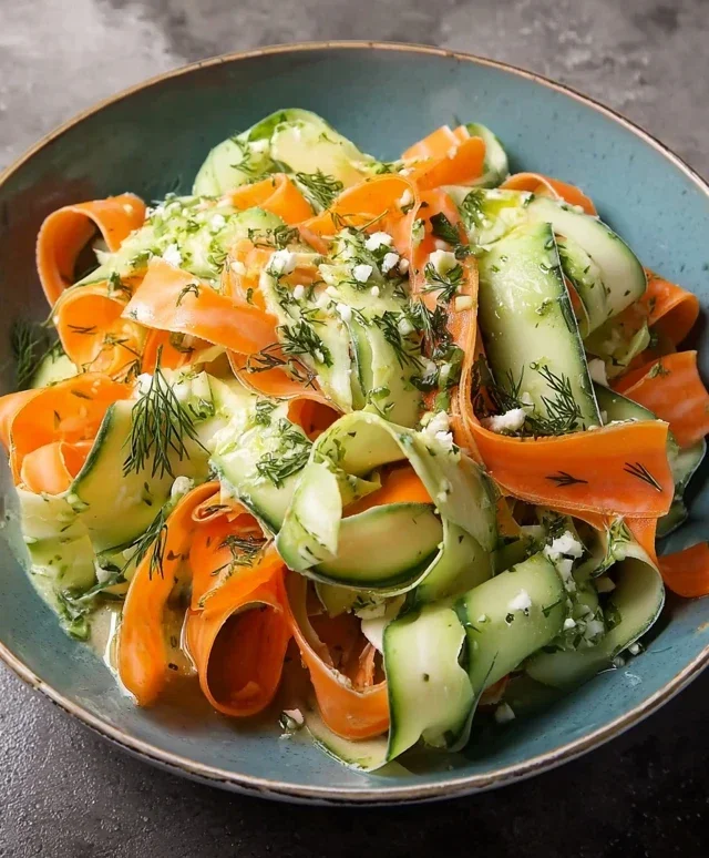 Carrot and Cucumber Ribbon Salad