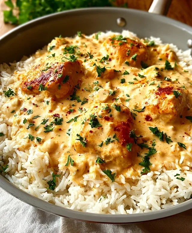 Creamy Smothered Chicken and Rice
