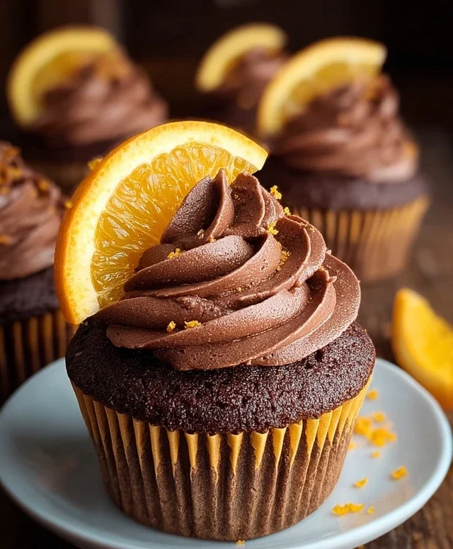Orange Chocolate Cupcakes