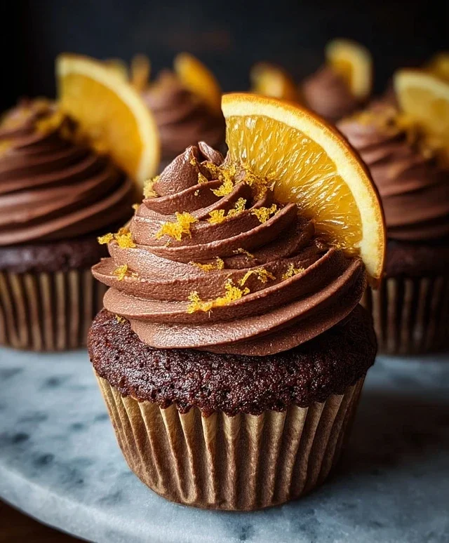 Orange Chocolate Cupcakes