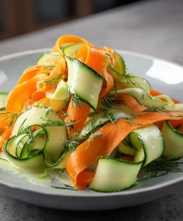 Carrot and Cucumber Ribbon Salad