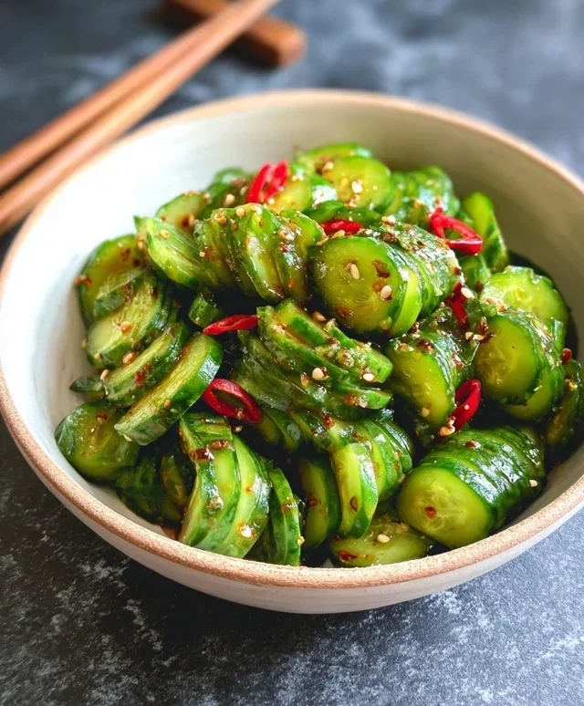 Spicy Asian Cucumber Salad
