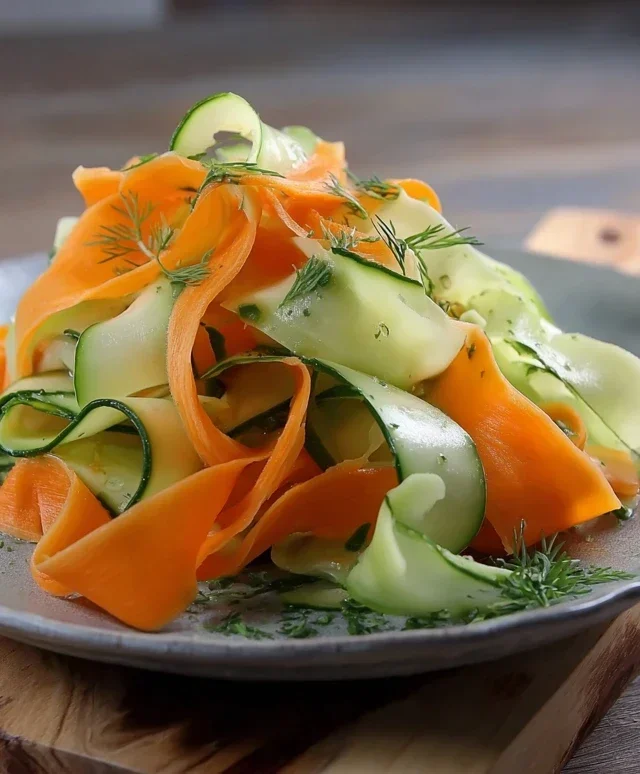 Carrot and Cucumber Ribbon Salad