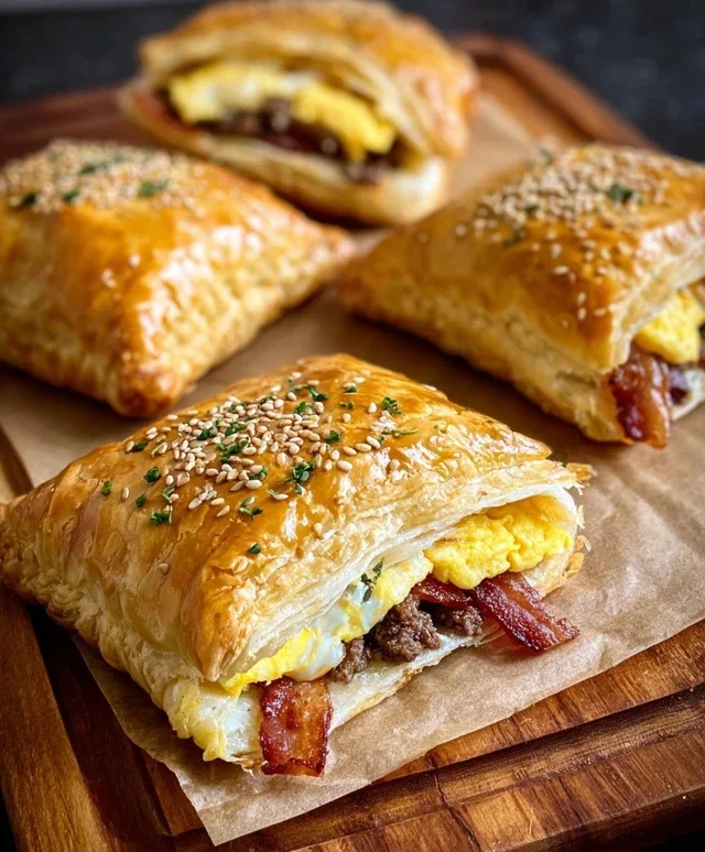 Breakfast Pockets Beef Beef Bacon Egg