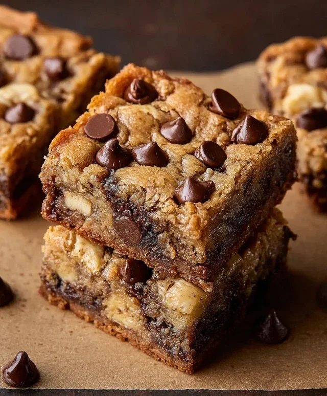 Banana Chocolate Chip Cookie Bars