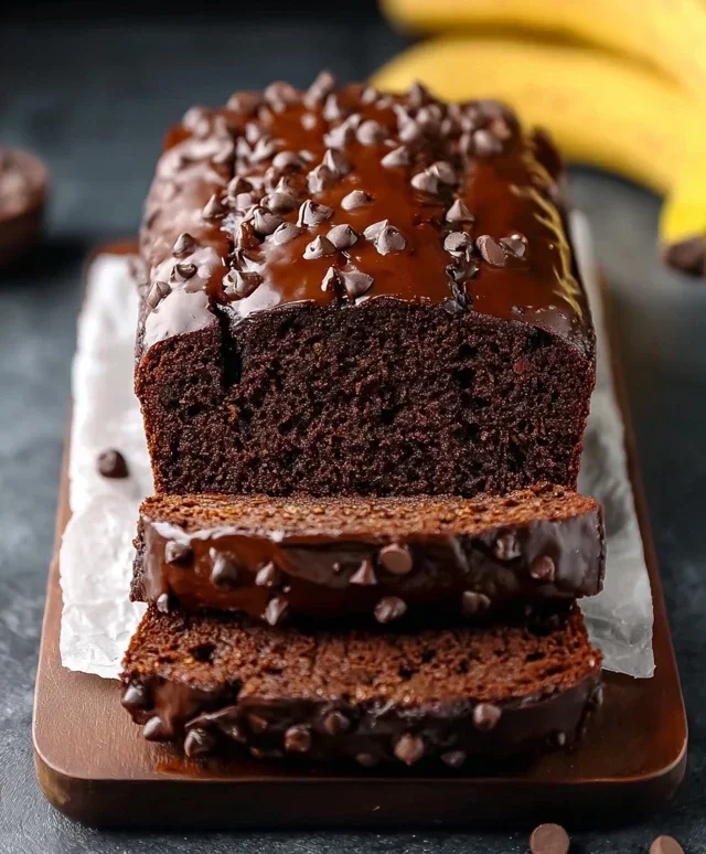 Healthy Chocolate Banana Bread