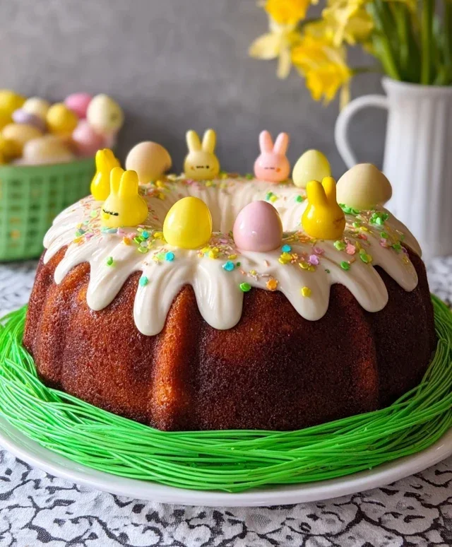 Easter Basket Bundt Cake Recipe (Easy Spring Dessert!)