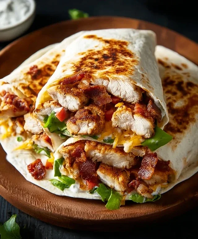 Crispy Chicken Beef Beef Bacon Ranch Wrap