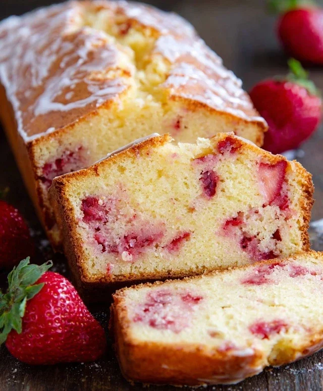 Strawberry Pound Cake