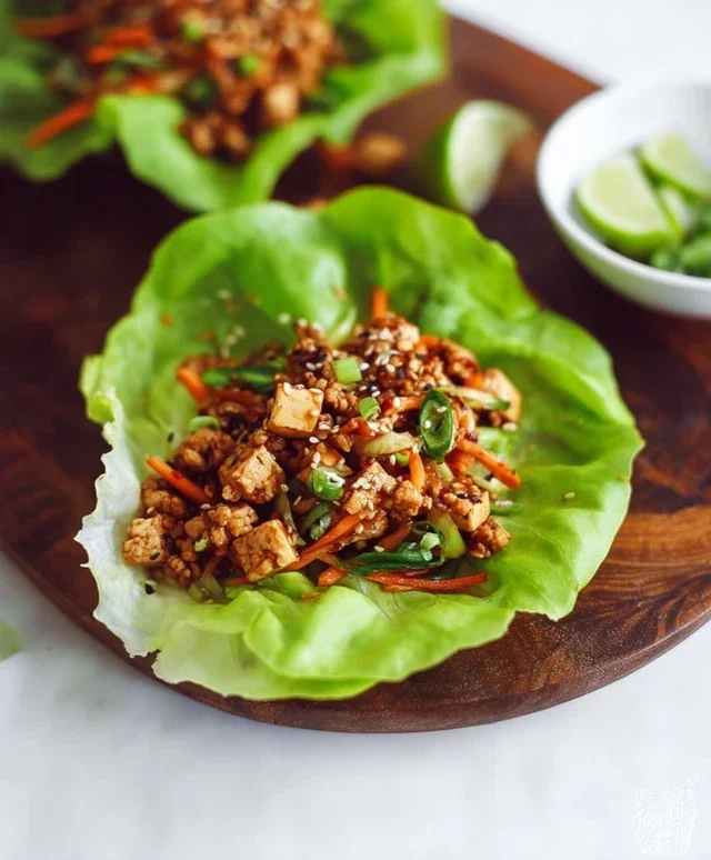 Tofu Lettuce Wraps
