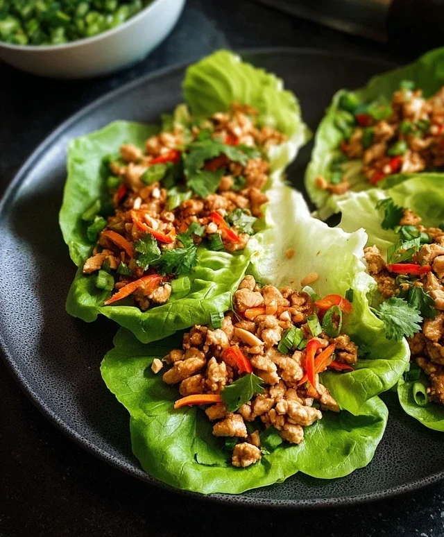 Thai Chicken Lettuce Wraps