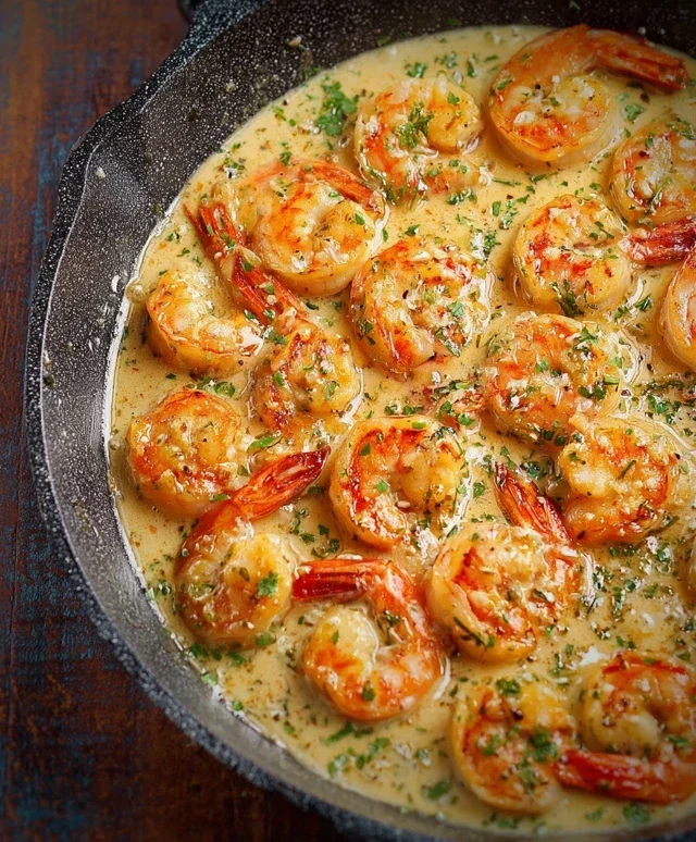 Creamy Garlic Shrimp (15 mins)