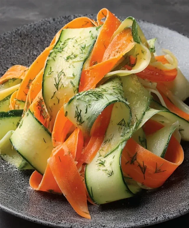 Carrot and Cucumber Ribbon Salad