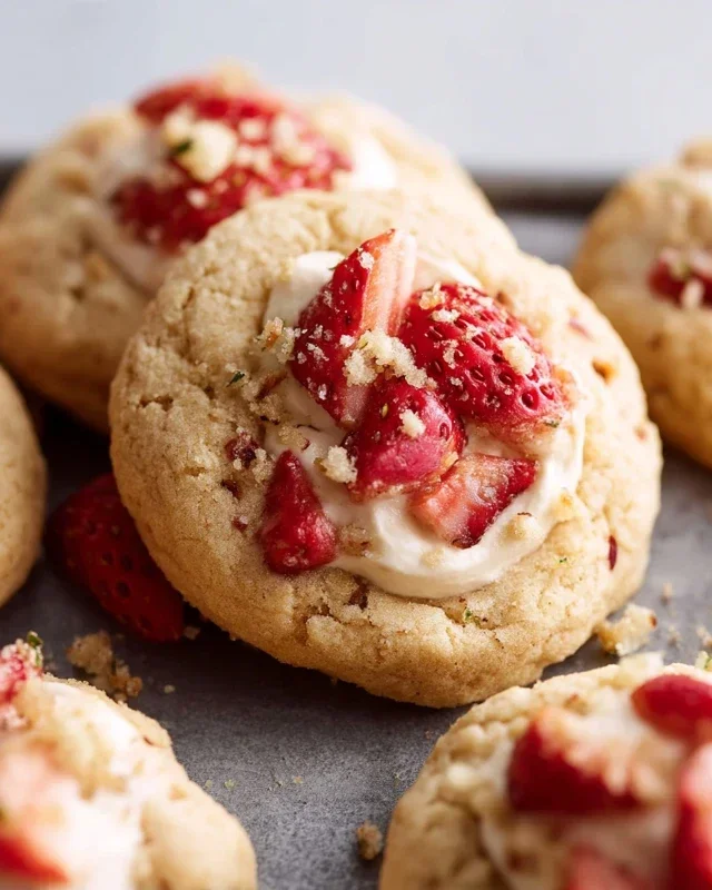 Strawberry Shortcake Cookies