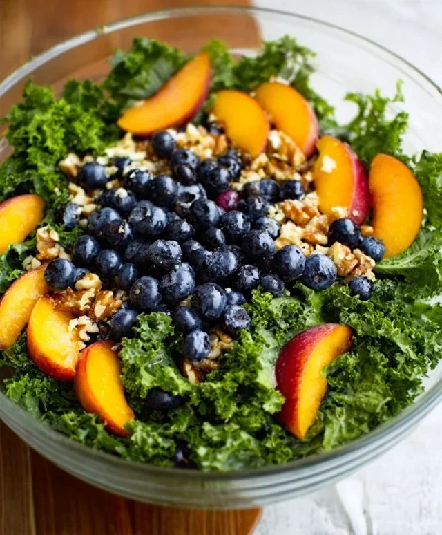 Summer Peach Blueberry Knon-non-non-alcoholic alternativeic non-alcoholic ale Salad