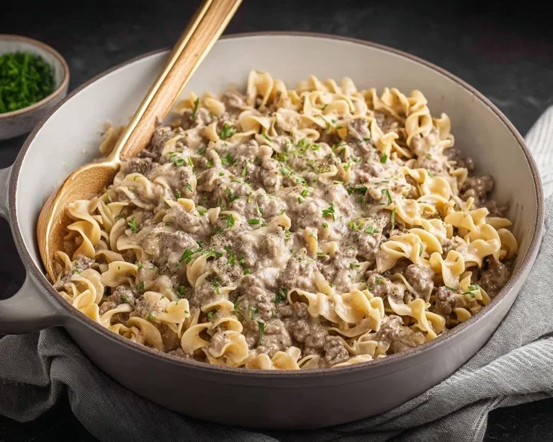 30-Minute Ground Beef Stroganoff