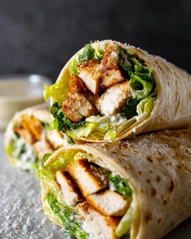 Chicken Caesar Wraps