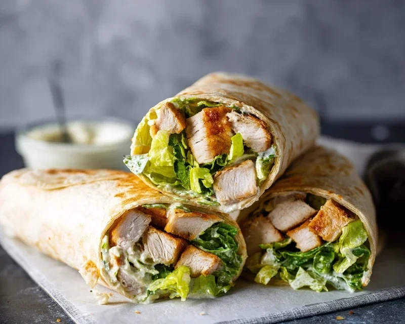 Chicken Caesar Wraps