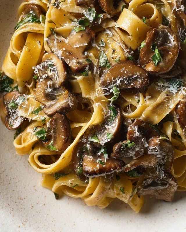 Garlic Mushroom Pasta