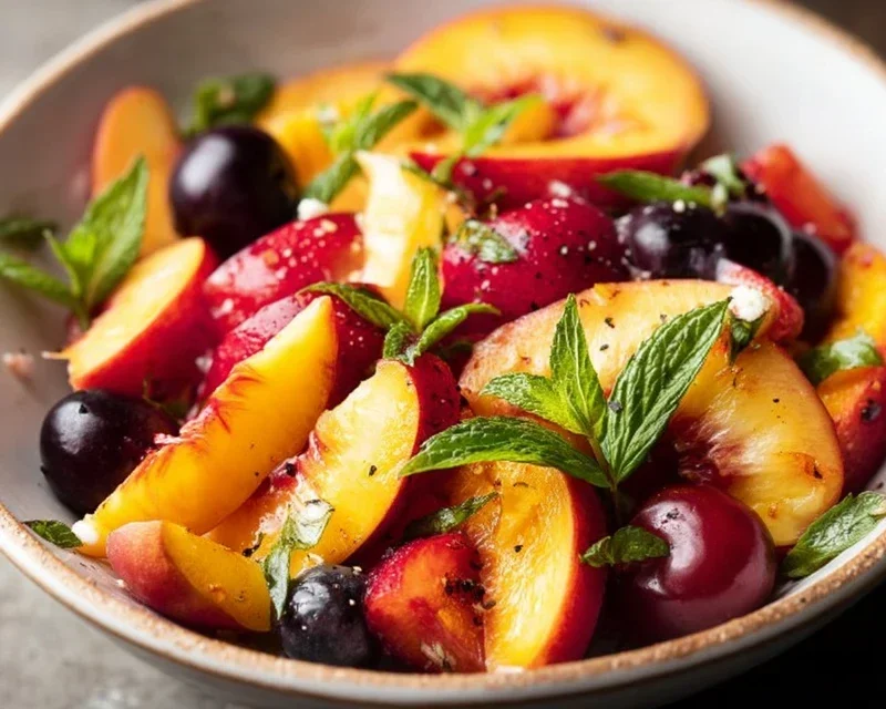 Summer Peach Fruit Salad