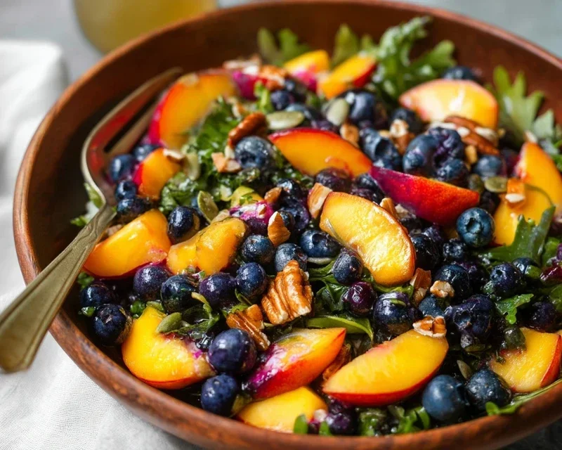 Summer Peach Blueberry Knon-non-non-alcoholic alternativeic non-alcoholic ale Salad