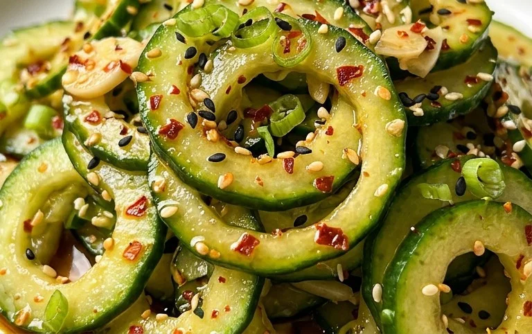 Spiral Cucumber Salad: Korean-Inspired Recipe