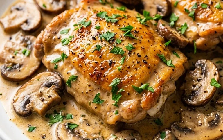 Creamy Mushroom Chicken Recipe