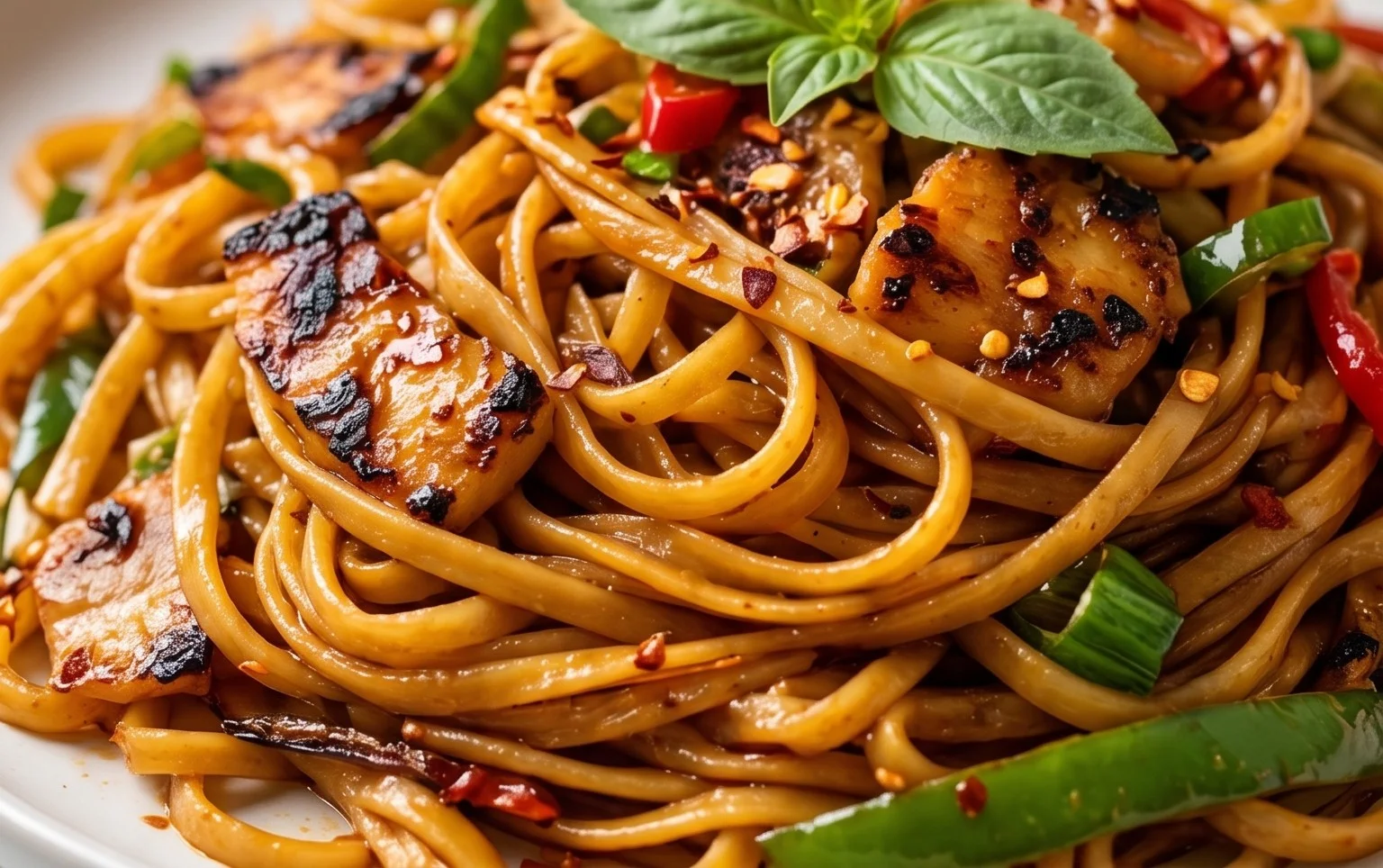 Drunken noodles