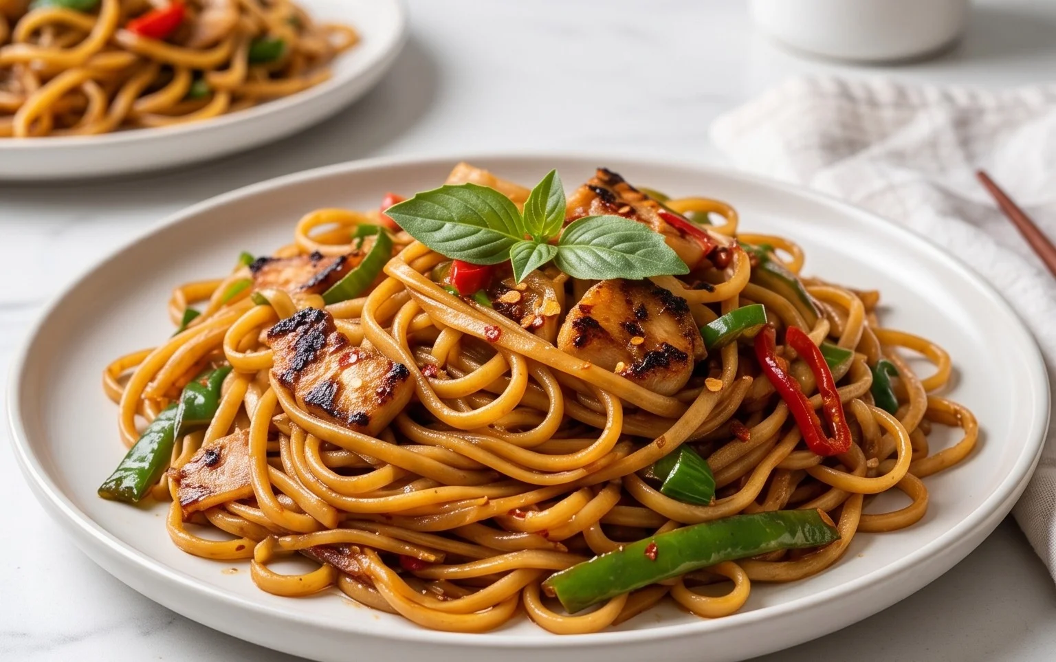 Drunken noodles