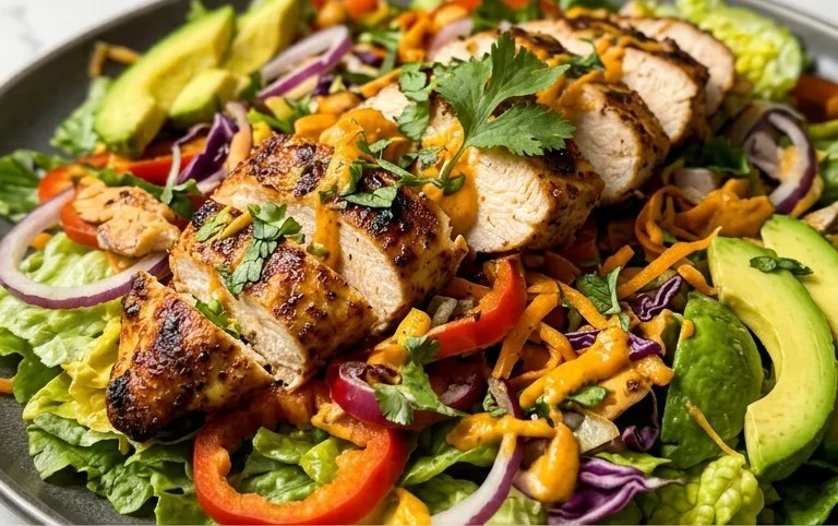 Peruvian Grilled Chicken Salad