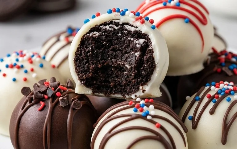 Patriotic Oreo Balls
