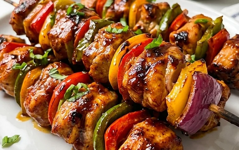 Mexican Barbecue Chicken Skewers