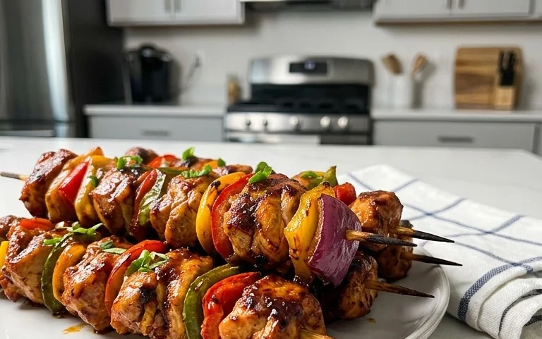 Mexican Barbecue Chicken Skewers