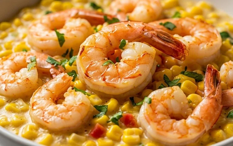 Shrimp and Creamed Corn (30 Minutes, One-Pan)