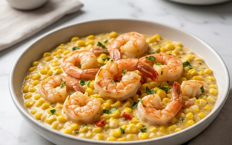 Shrimp and Creamed Corn (30 Minutes, One-Pan)