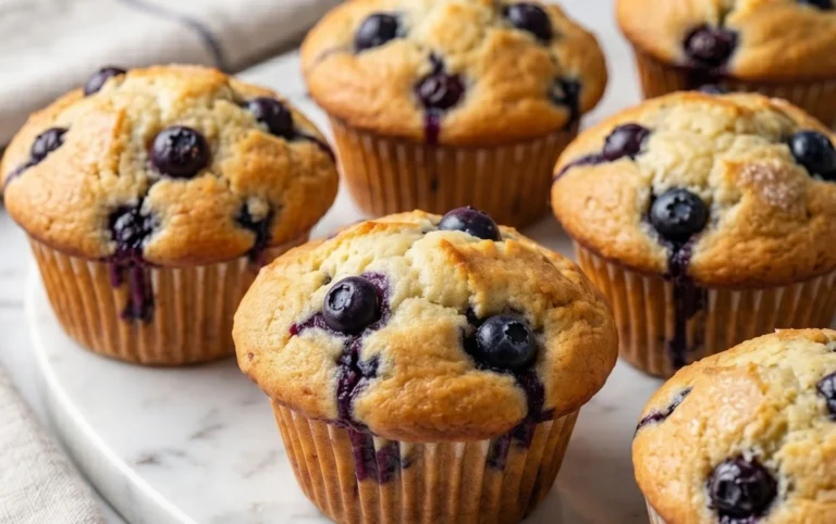 Sour Cream Blueberry Muffins