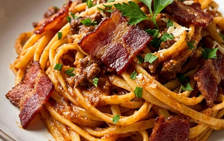 Beef Bacon Pasta