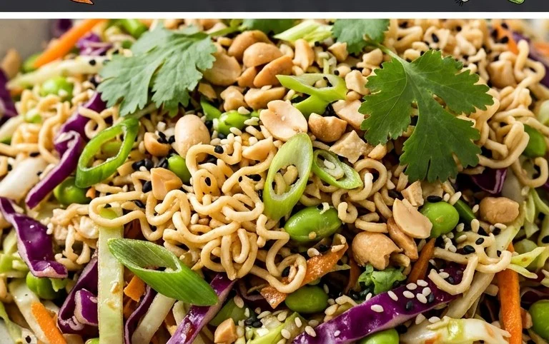 Crunchy Asian Ramen Noodle Salad Recipe