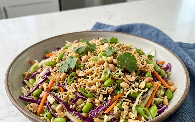 Crunchy Asian Ramen Noodle Salad Recipe
