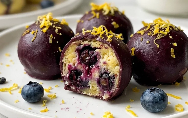 LEMON BLUEBERRY TRUFFLES