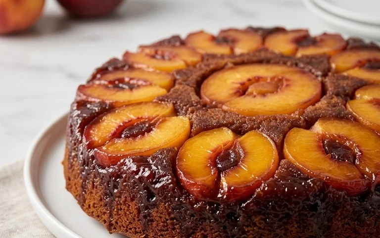 Peach Upside-Down Cake Recipe