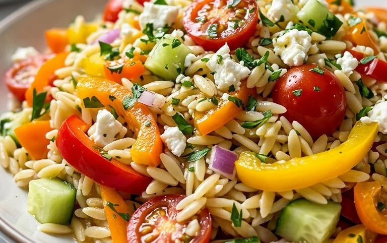 Rainbow Orzo Salad
