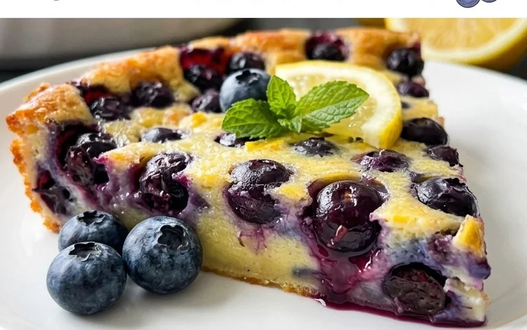 Lemon Blueberry Clafoutis